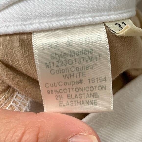 Rag & Bone Fit 2 Slim Jean White Mid Rise Size 31 - Picture 9 of 10